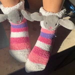 fluffy bunny socks